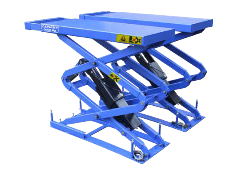 In ground small platform scissor lift