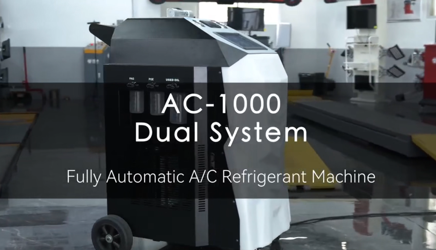 AC-1000Dual SystemFully Automatic A/C Refrigerant Machine